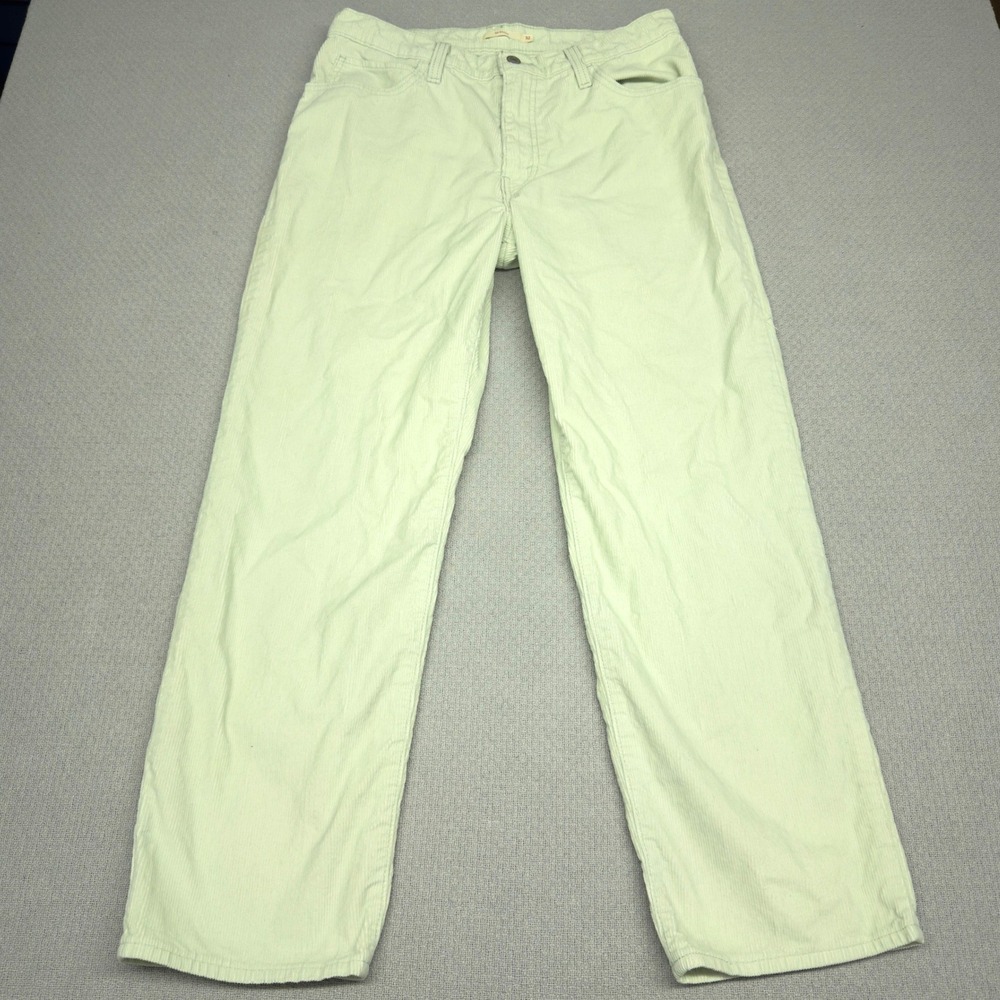 Levis 94 Baggy Corduroy Pants 32x31 Mint Green Straight Relaxed Y2k Casual